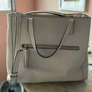 Kate Spade cream leather bag